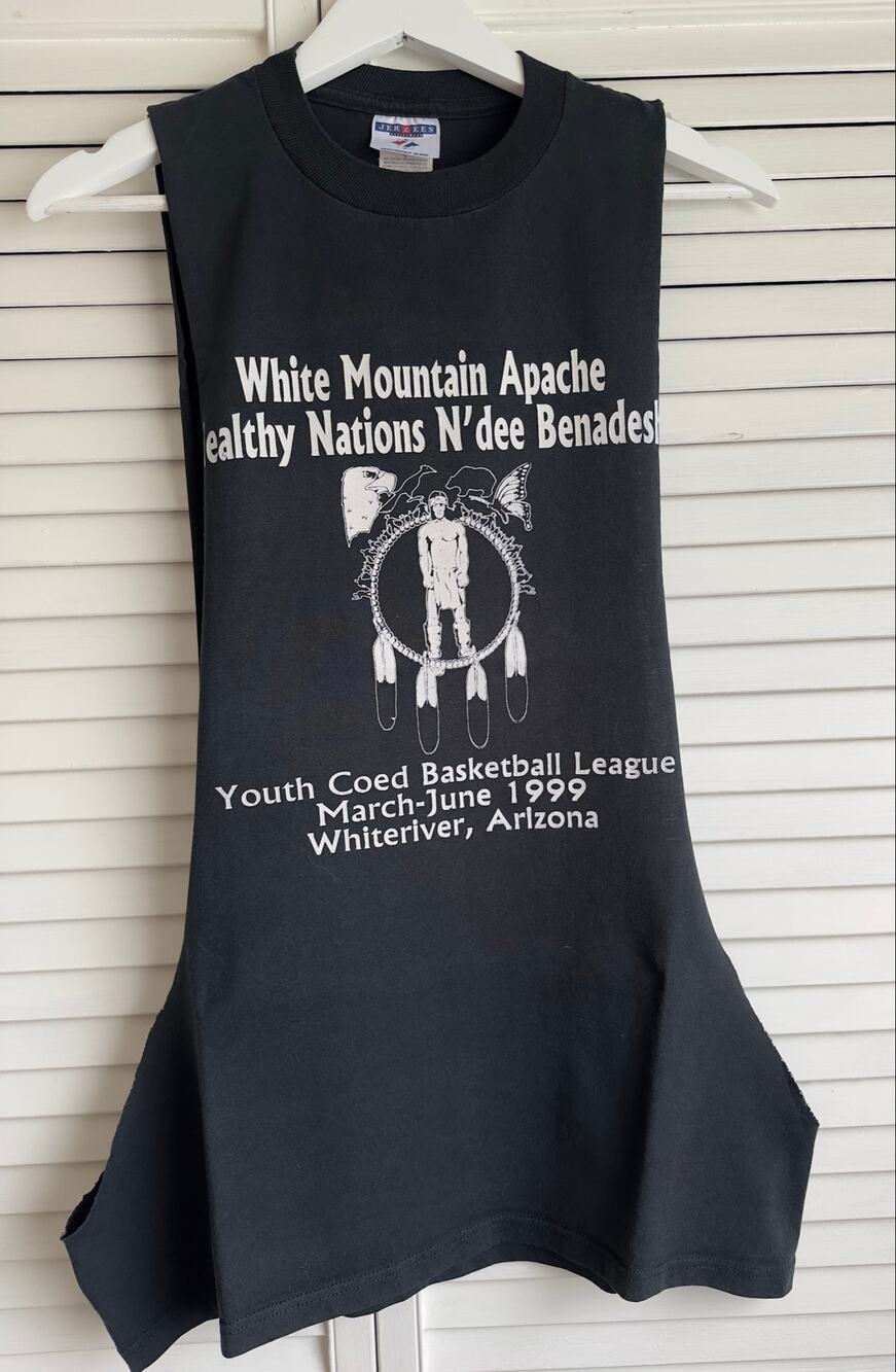 Vtg 1999 White Mountain Apache Healthy Nations Jerzees Tank Top Shirt L